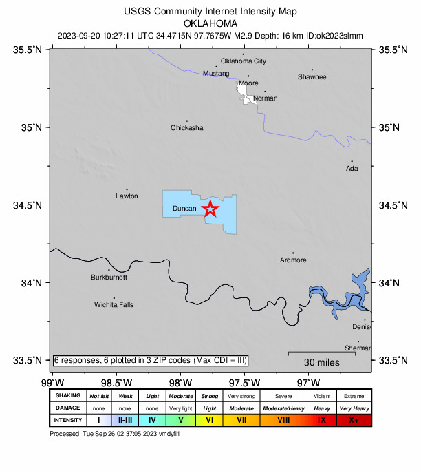 Did You Feel It? map: shaking reported by the public