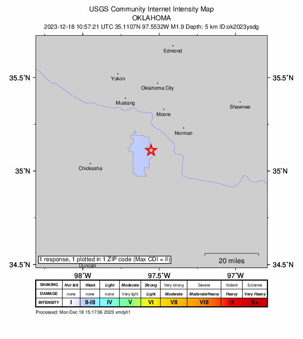 Did You Feel It? map: shaking reported by the public
