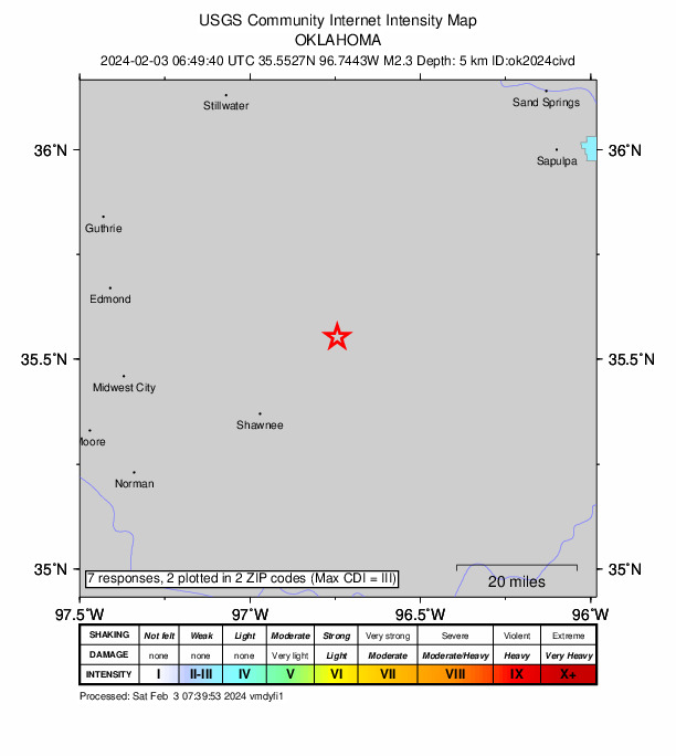 Did You Feel It? map: shaking reported by the public