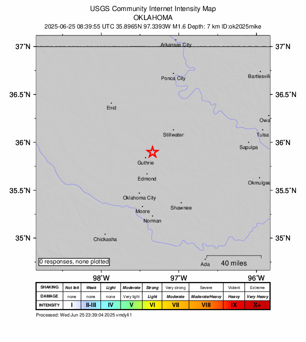 Did You Feel It? map: shaking reported by the public