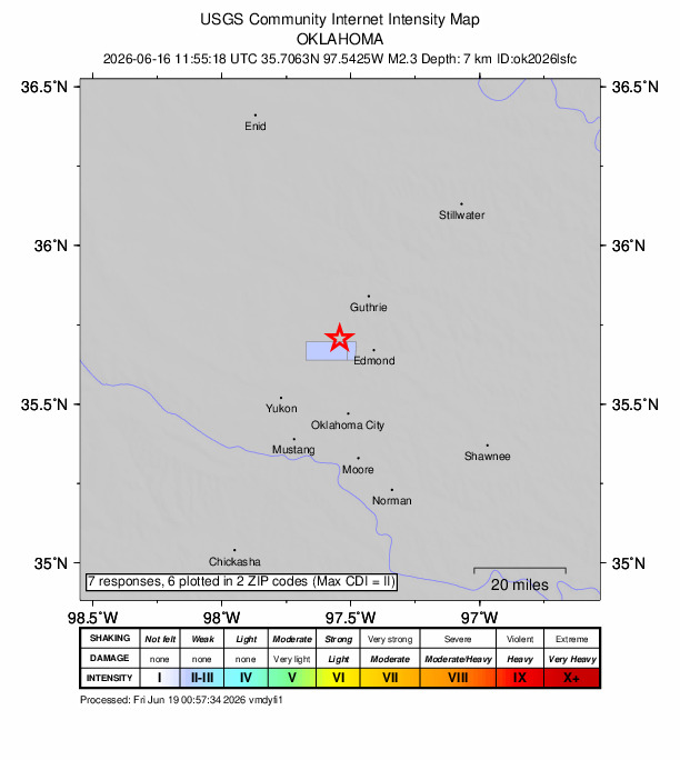 Did You Feel It? map: shaking reported by the public