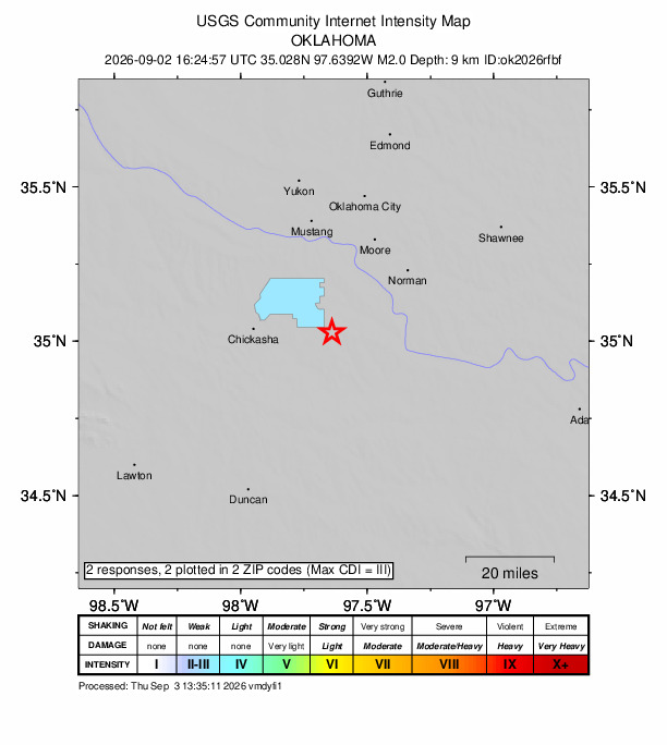 Did You Feel It? map: shaking reported by the public