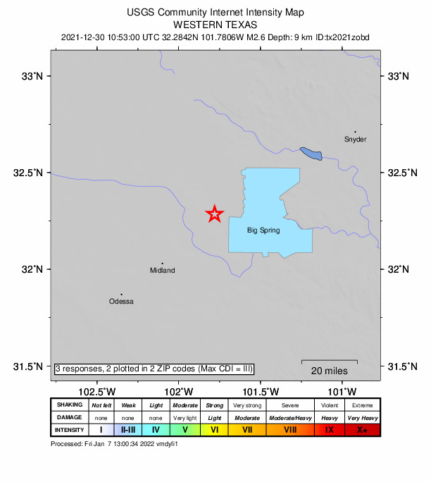 Did You Feel It? map: shaking reported by the public