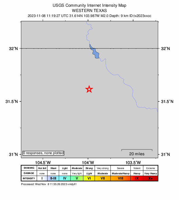 Did You Feel It? map: shaking reported by the public