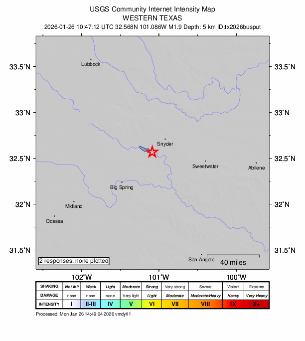 Did You Feel It? map: shaking reported by the public