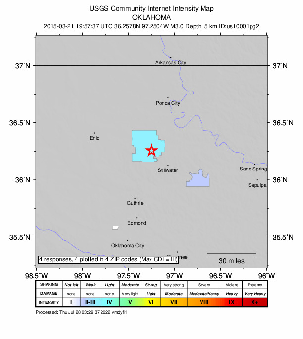 Did You Feel It? map: shaking reported by the public
