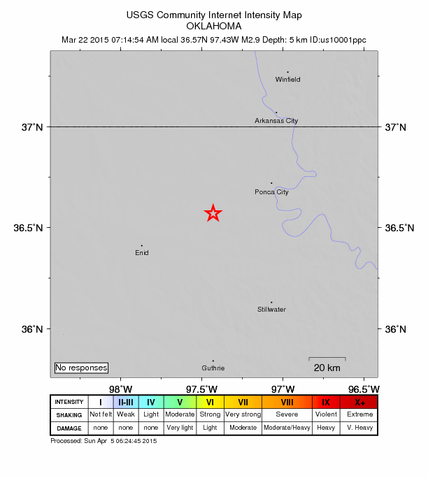 Did You Feel It? map: shaking reported by the public
