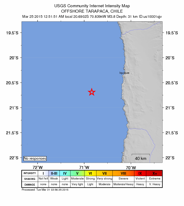 Did You Feel It? map: shaking reported by the public