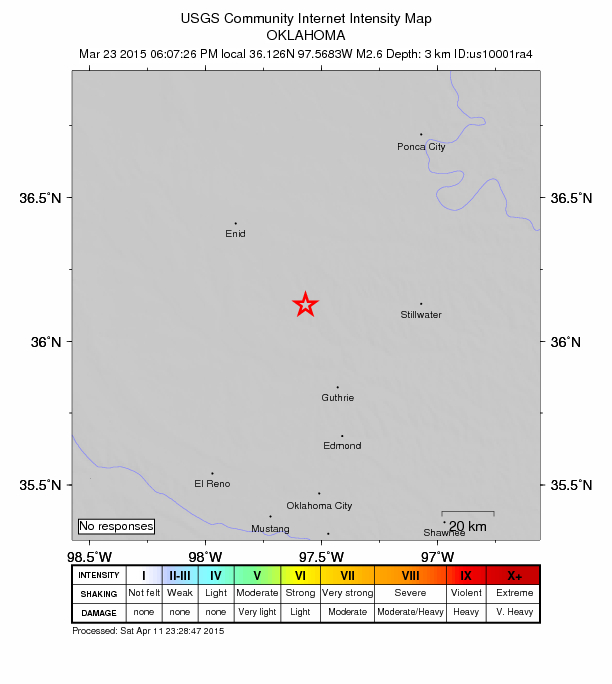 Did You Feel It? map: shaking reported by the public