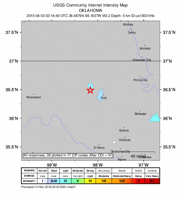 Did You Feel It? map: shaking reported by the public