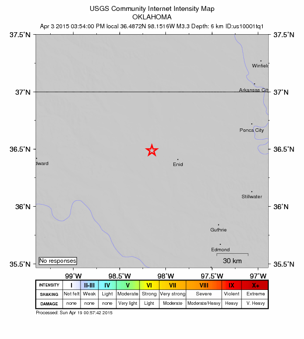 Did You Feel It? map: shaking reported by the public
