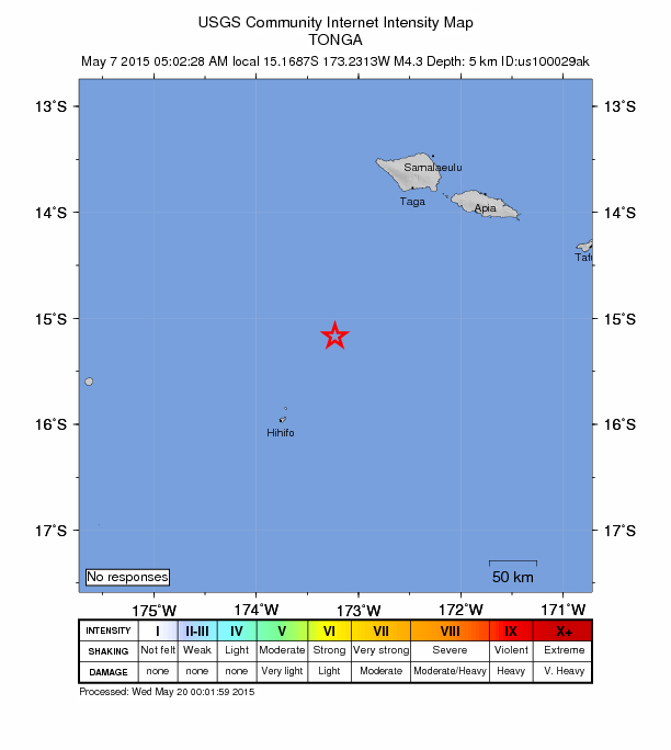 Did You Feel It? map: shaking reported by the public