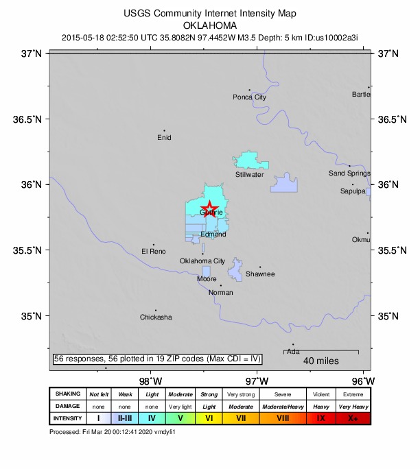 Did You Feel It? map: shaking reported by the public