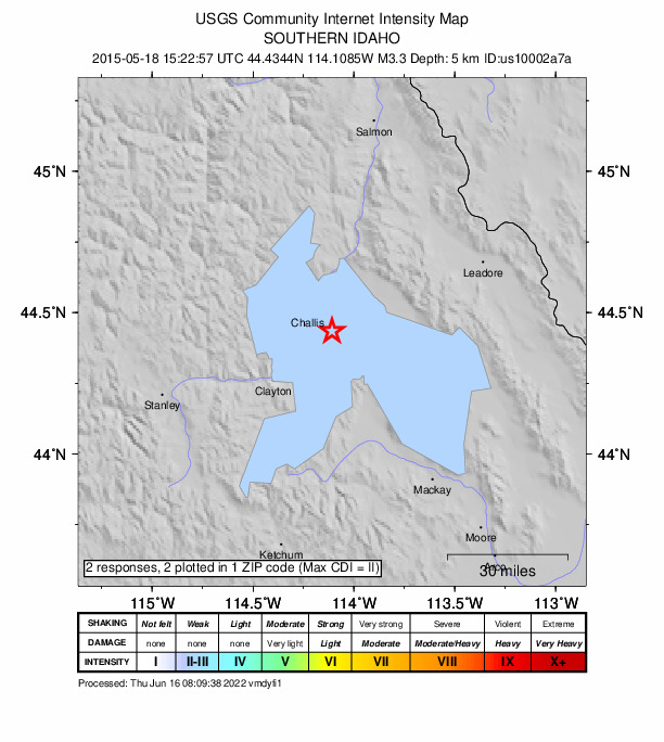 Did You Feel It? map: shaking reported by the public