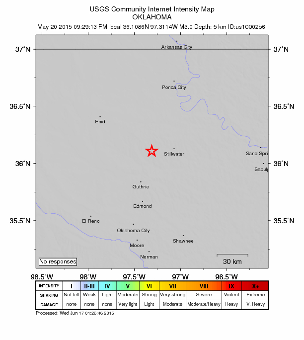 Did You Feel It? map: shaking reported by the public
