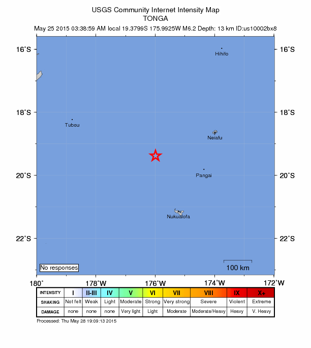 Did You Feel It? map: shaking reported by the public