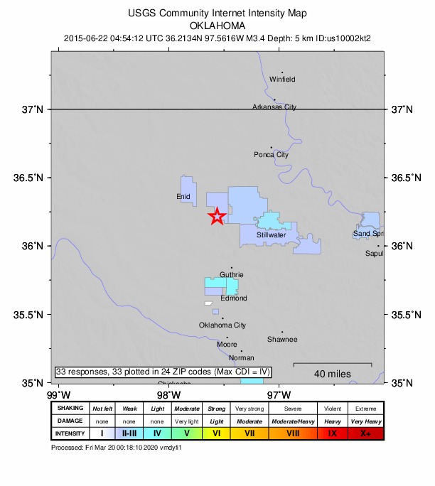 Did You Feel It? map: shaking reported by the public