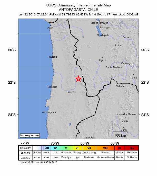 Did You Feel It? map: shaking reported by the public