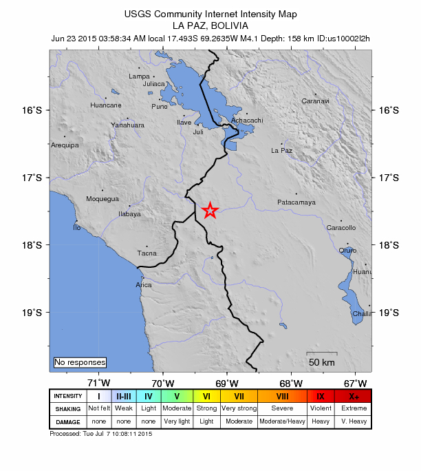 Did You Feel It? map: shaking reported by the public