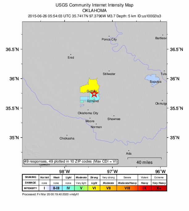 Did You Feel It? map: shaking reported by the public