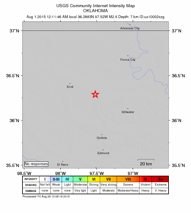 Did You Feel It? map: shaking reported by the public