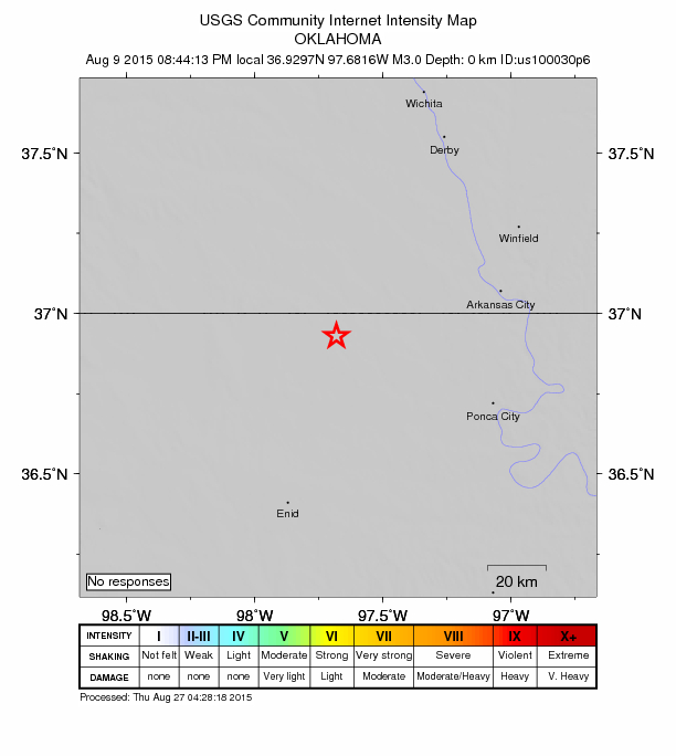 Did You Feel It? map: shaking reported by the public