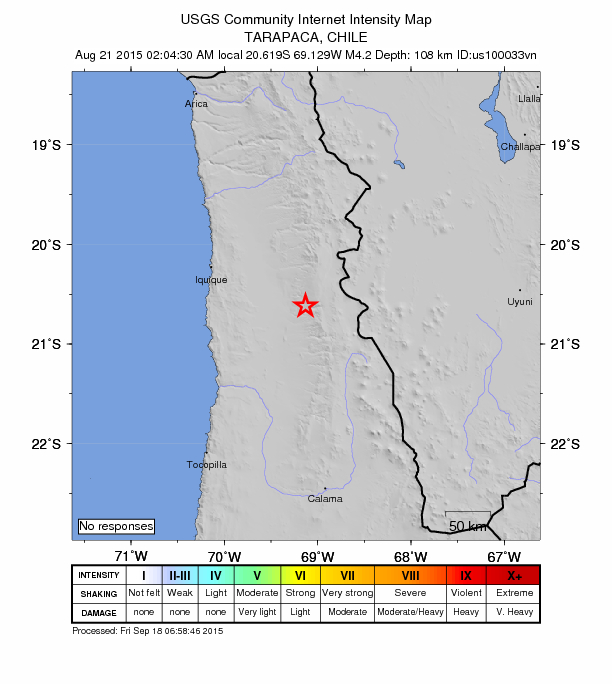 Did You Feel It? map: shaking reported by the public