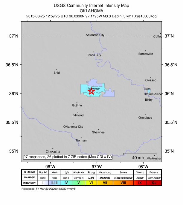 Did You Feel It? map: shaking reported by the public