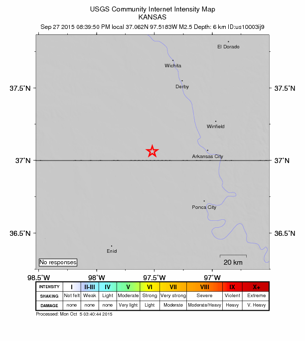 Did You Feel It? map: shaking reported by the public