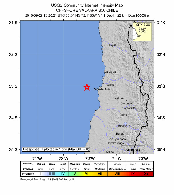 Did You Feel It? map: shaking reported by the public