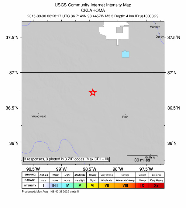Did You Feel It? map: shaking reported by the public