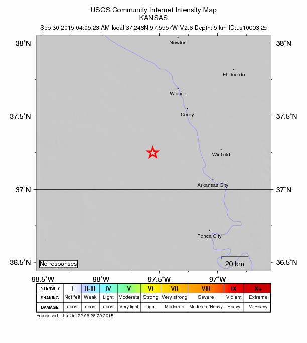 Did You Feel It? map: shaking reported by the public