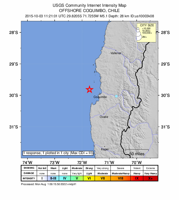 Did You Feel It? map: shaking reported by the public