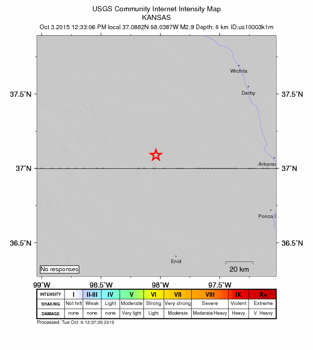 Did You Feel It? map: shaking reported by the public