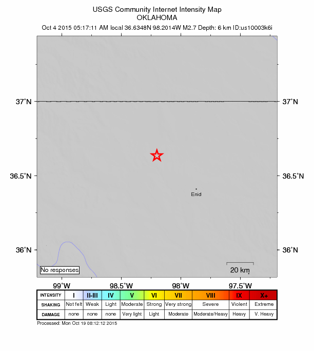 Did You Feel It? map: shaking reported by the public