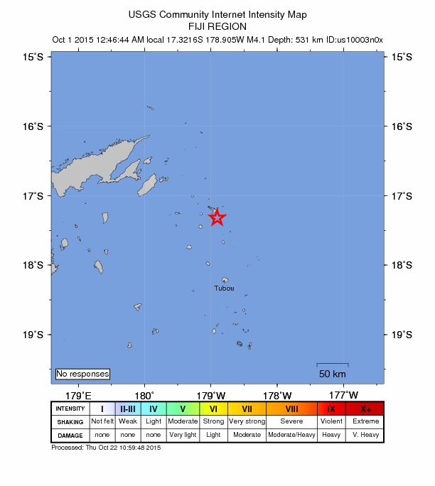 Did You Feel It? map: shaking reported by the public