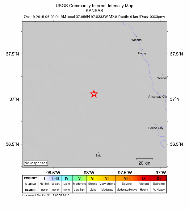 Did You Feel It? map: shaking reported by the public