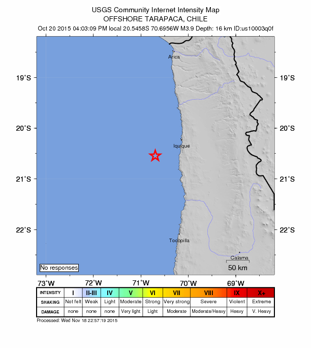 Did You Feel It? map: shaking reported by the public