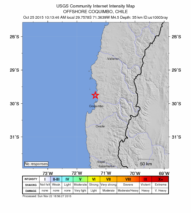 Did You Feel It? map: shaking reported by the public