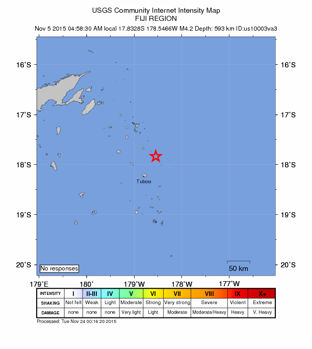 Did You Feel It? map: shaking reported by the public