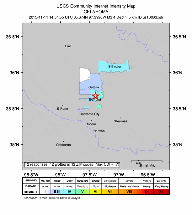 Did You Feel It? map: shaking reported by the public