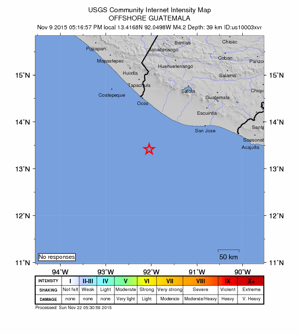 Did You Feel It? map: shaking reported by the public