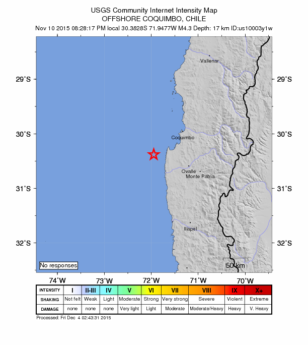 Did You Feel It? map: shaking reported by the public