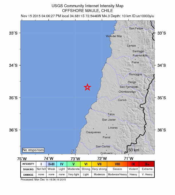 Did You Feel It? map: shaking reported by the public