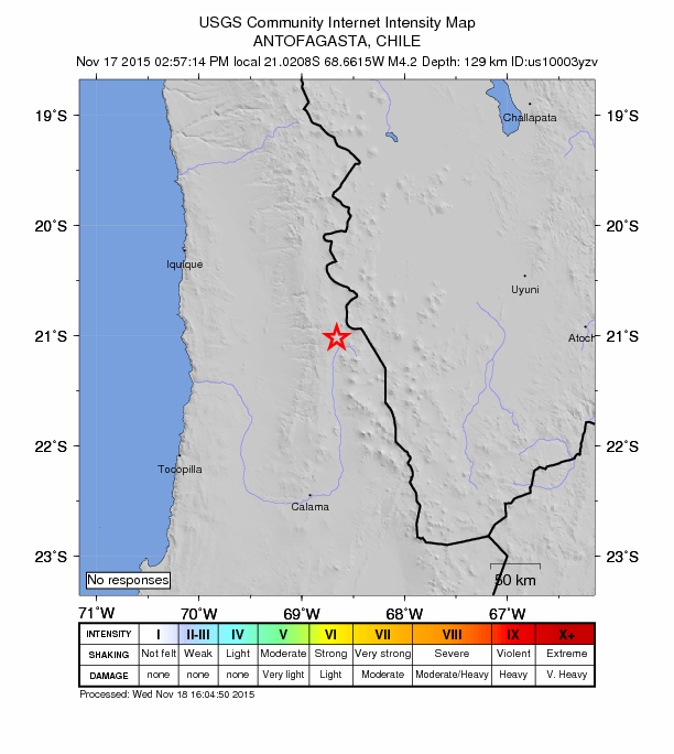 Did You Feel It? map: shaking reported by the public