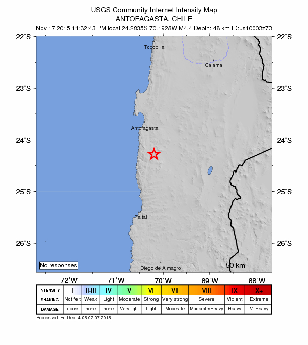 Did You Feel It? map: shaking reported by the public