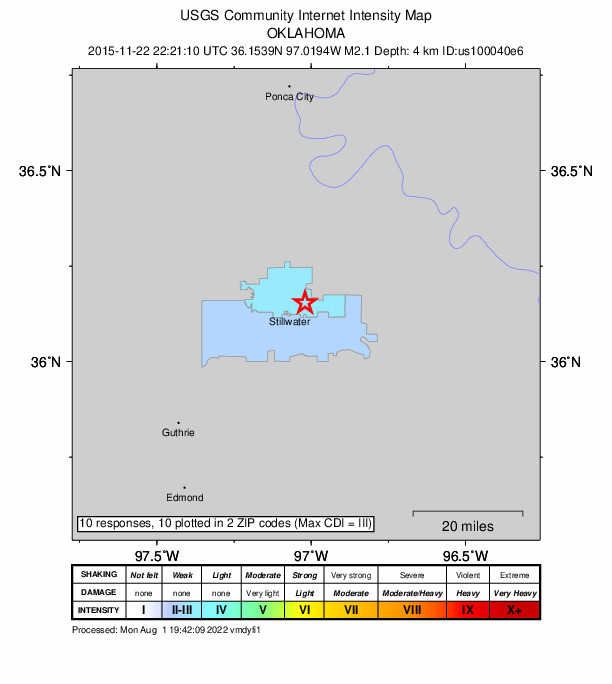 Did You Feel It? map: shaking reported by the public