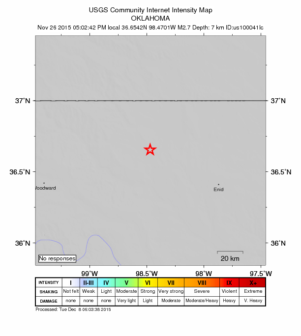 Did You Feel It? map: shaking reported by the public