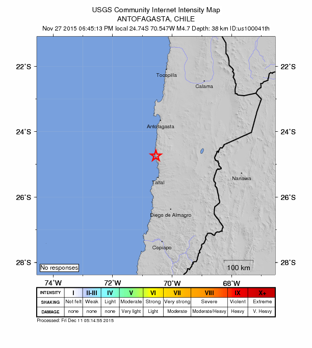 Did You Feel It? map: shaking reported by the public