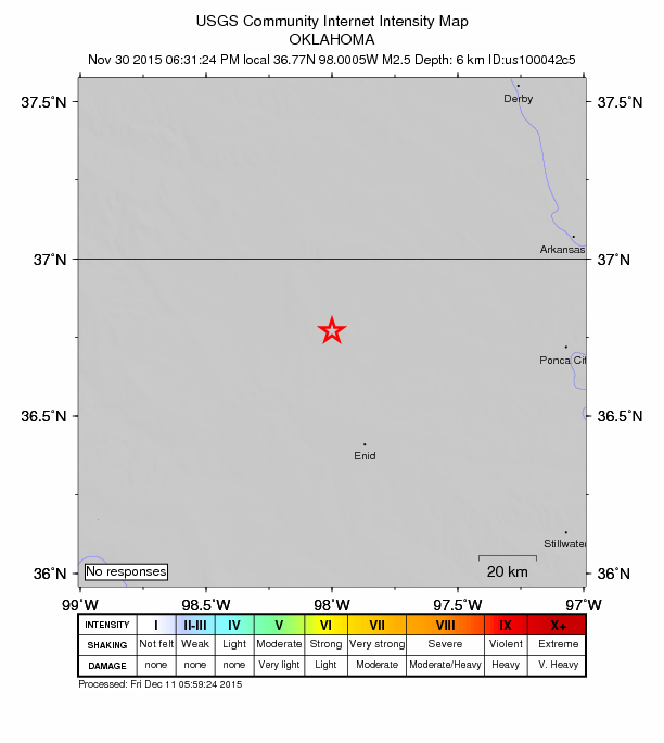 Did You Feel It? map: shaking reported by the public